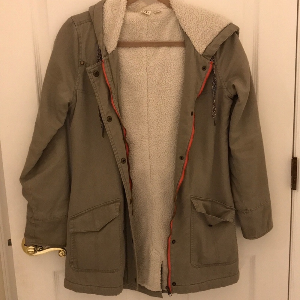 Roxy Cotton Sherpa Parka